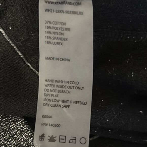 NWOT RtA Skin Nour Strapless Bustier Style Cropped Knit Top in Black Lurex - Picture 6 of 6